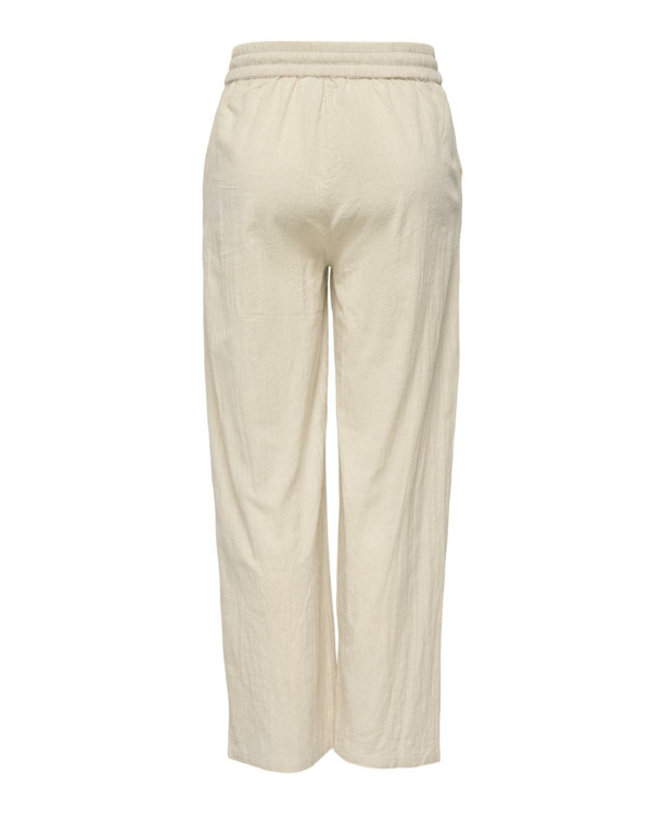 Regular Fit Basic elastische taillebroek met zijzakken