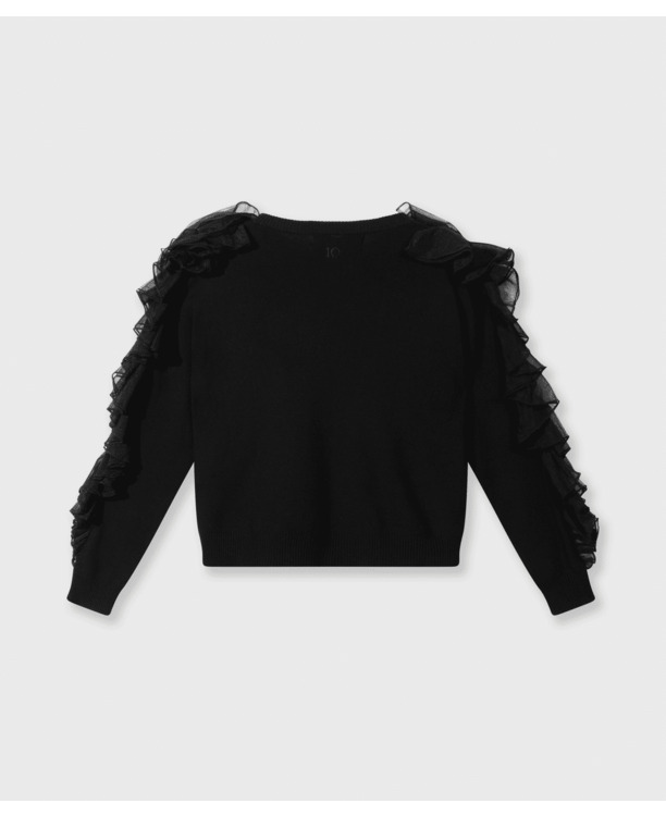 10DAYS Dames dramatische gebreide trui viscose polyester