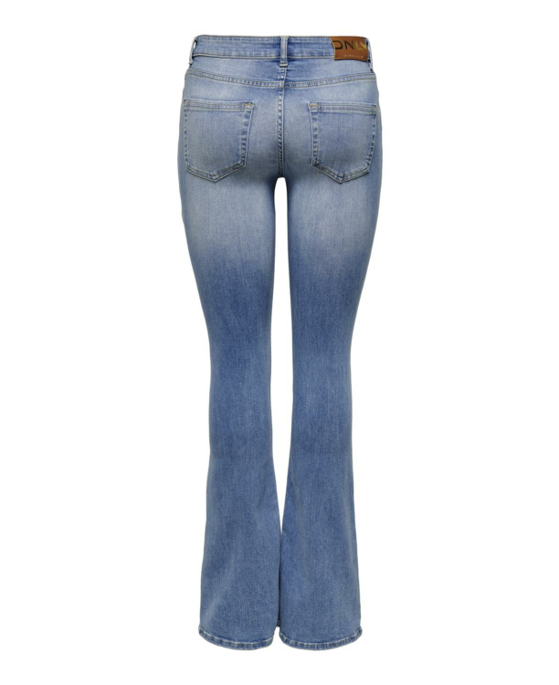 Flared Fit Jeans met uitlopende taille en riemlussen