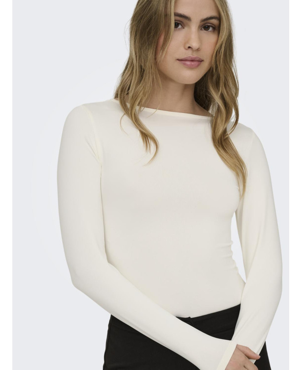 Standard Fit U-Neck Long Sleeves (L/S) Stijlvol T-shirt met U-hals en standaardpasvorm voor meisjes