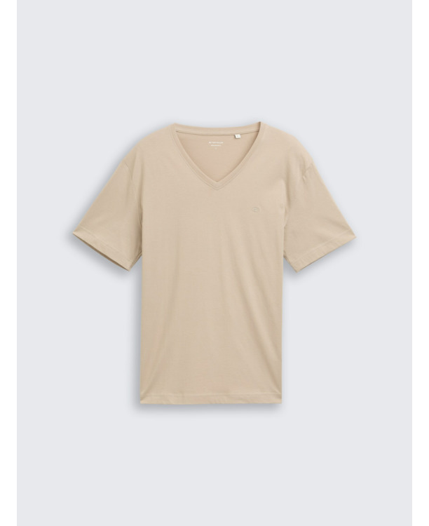 Basic T-shirt met V-hals