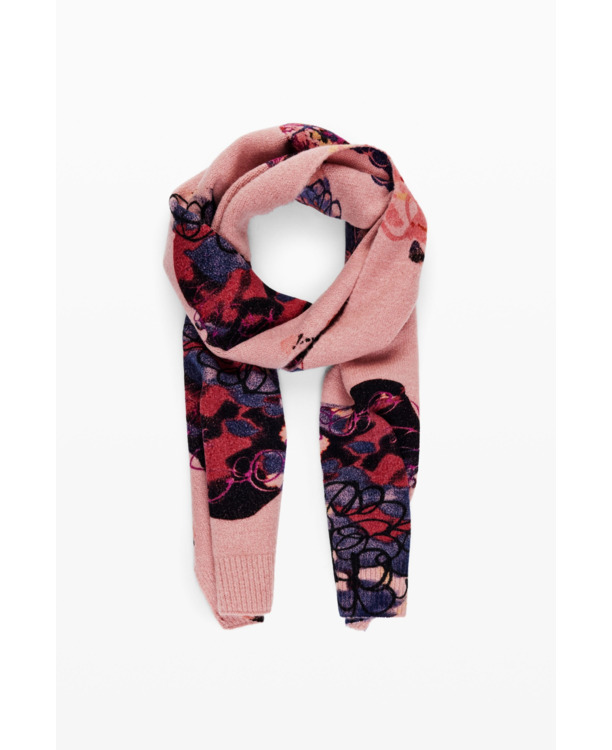 SJAALS SCARF FLOWER SCRIBBLE LACROIX