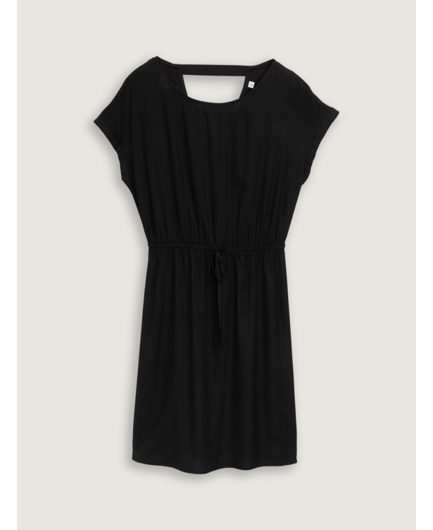 Mini-jurk met vetersluiting