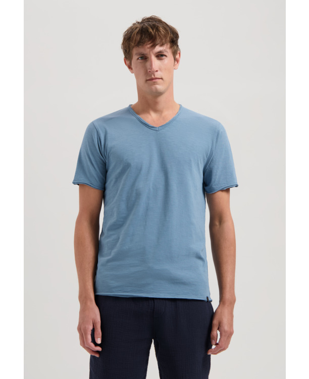 Basic Round Neck Tee Slub Jersey