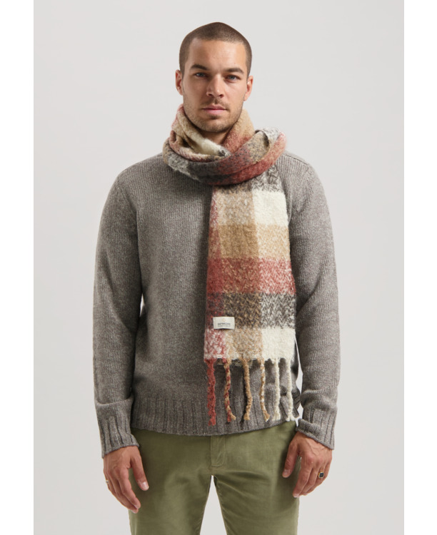 Dstrezzed Heren Grote Ruit Sjaal Accessoires Zwart Big Block Check