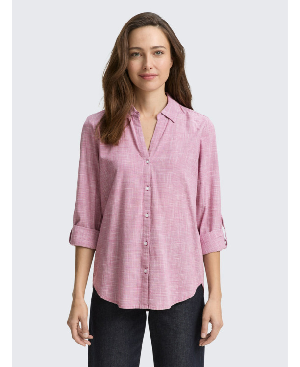 Regular fit blouse van katoen