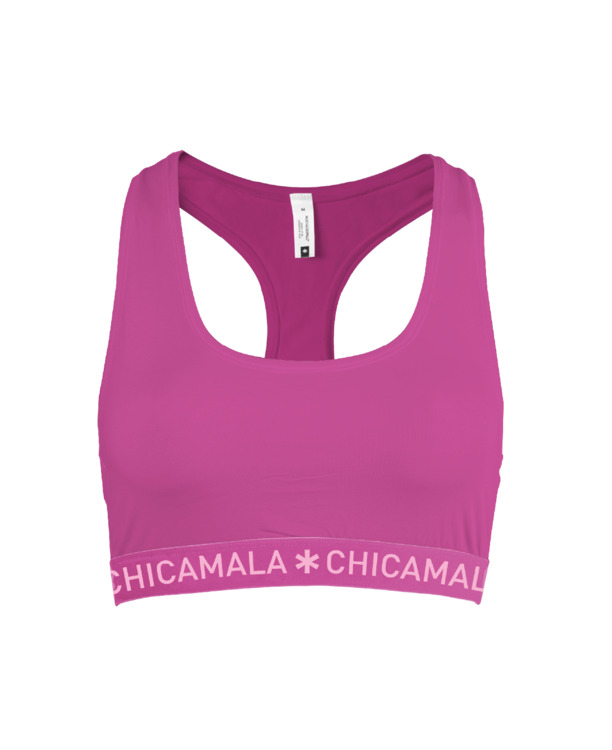 Dames 1-pack racer back effen Purple