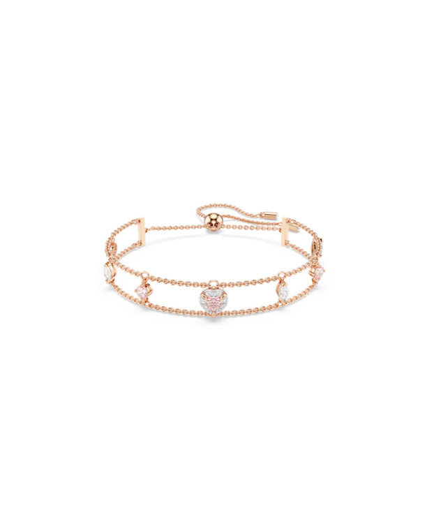 One Soft Bracelet Rose Gold shiny Fancy Morganite White