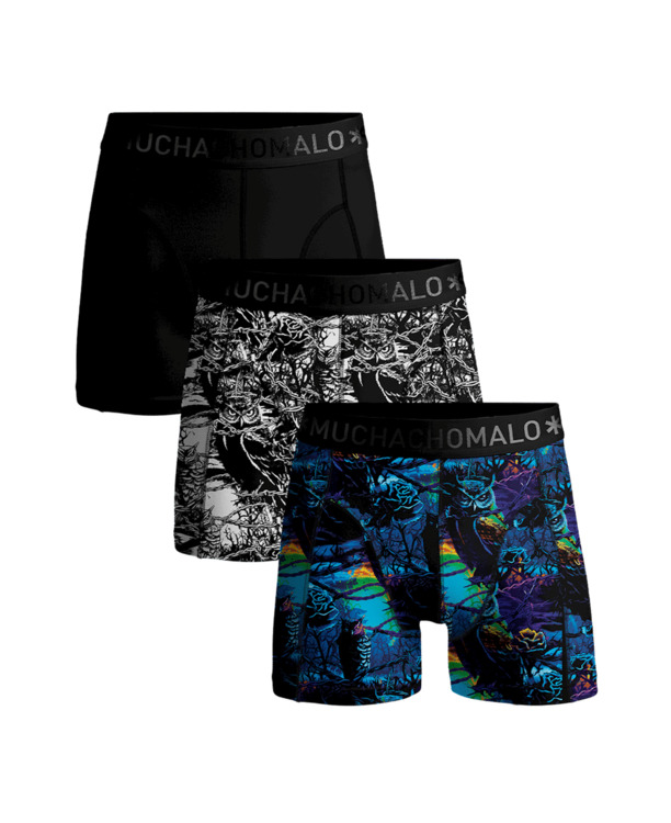 Heren 3-Pack Boxershorts Print/Print/Effen