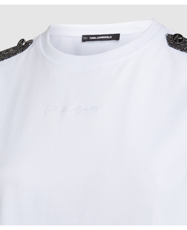 BOUCLE DETAIL T-SHIRT