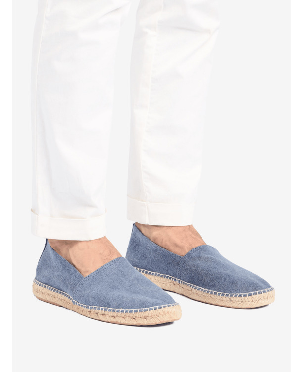 No Label x Abarca Katoenen Espadrilles Heren