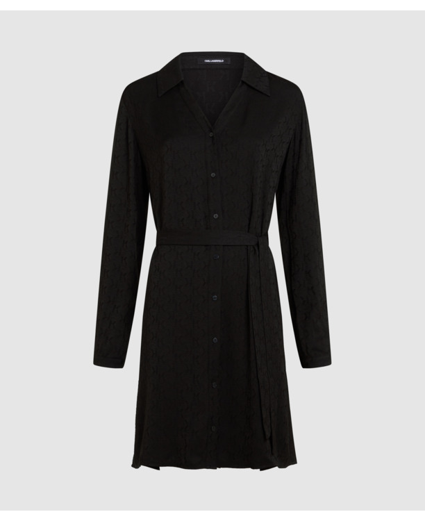 K JACQUARD SHIRT DRESS