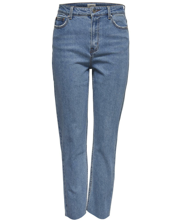 Straight Fit Straight fit jeans met zakken aan de voorkant en enkellengte