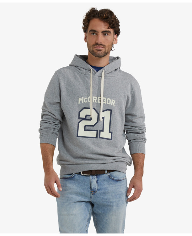 Graphic Hoody 100% Cotton Heren