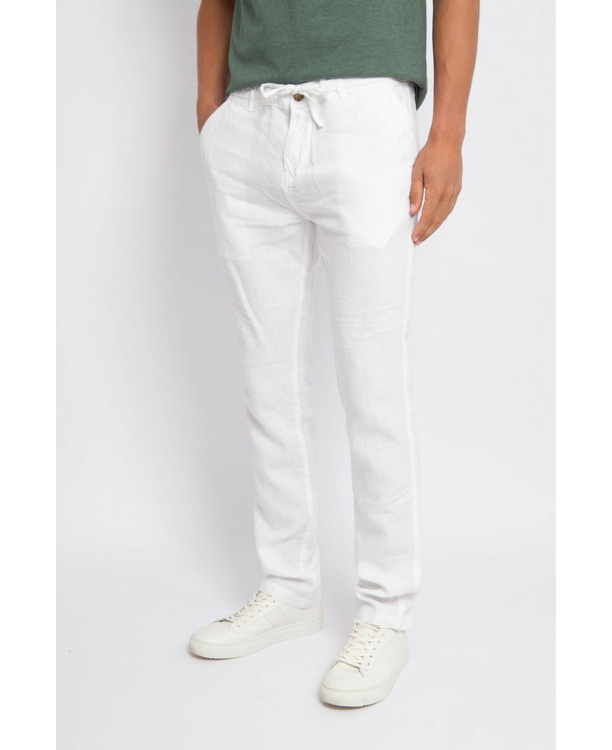 Suitable Chino Linnen Wit