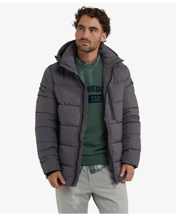 Hooded Bomber Jacket 100% Polyester Heren