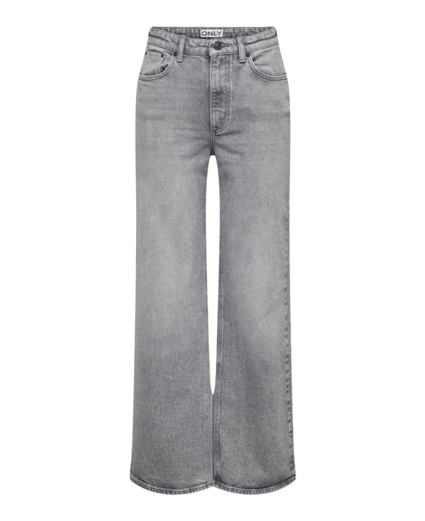 Wide Leg Fit Jeans met hoge taille en brede pasvorm en muntzakje