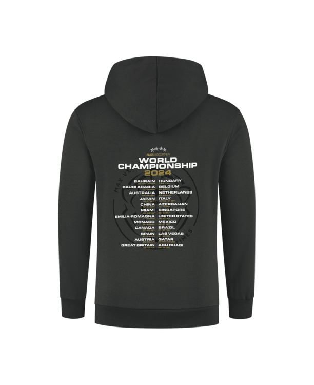 World Champion 2024 Hoodie - Charcoal - Max Verstappen