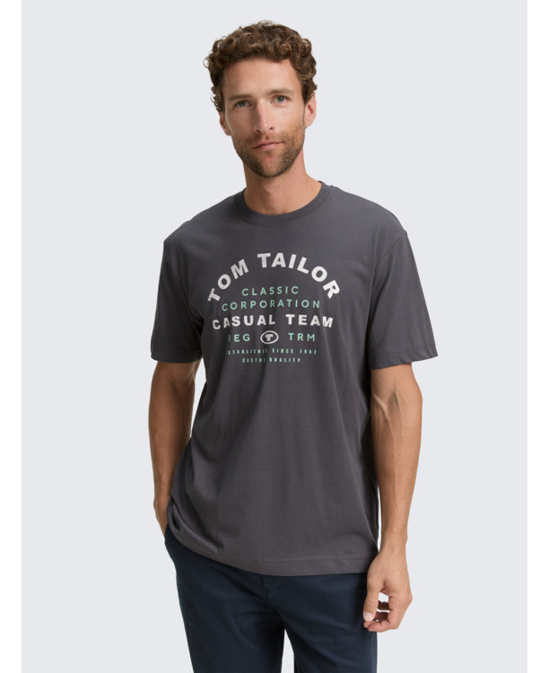 T-shirt met logo-opdruk