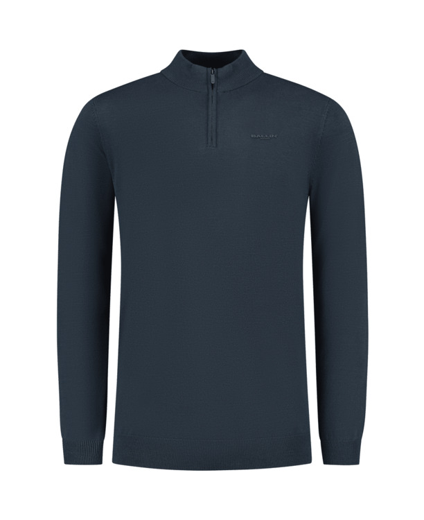 Originele Half Zip Gebreid 100% Katoen Mannen