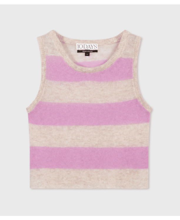 tank top thin knit stripes