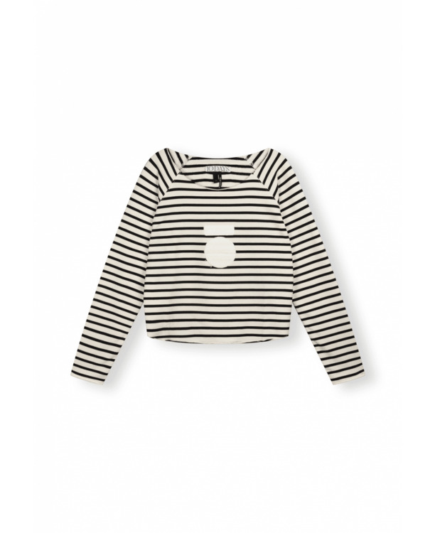 cropped icon sweater stripes