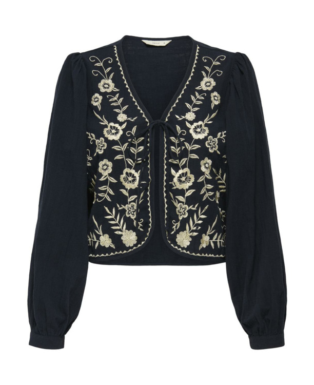Regular Fit V-Neck Long Sleeves (L/S) V-hals vest met normale pasvorm en lange mouwen