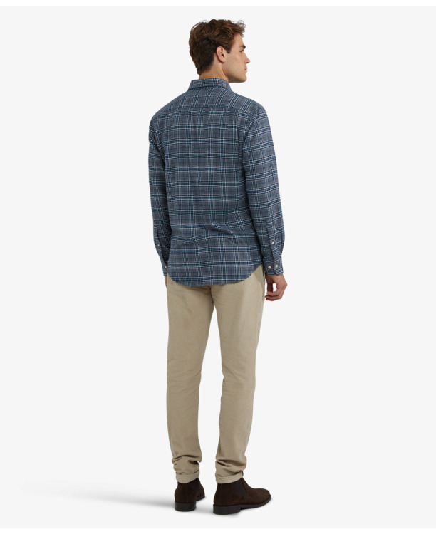 Flannel Twill Check Shirt 100% Cotton Heren