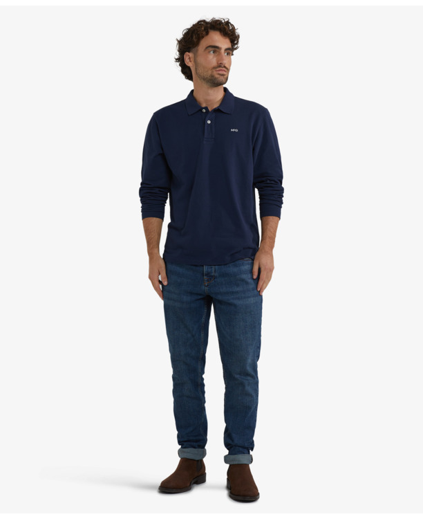 Classic Polo Long Sleeves 100% Cotton Heren