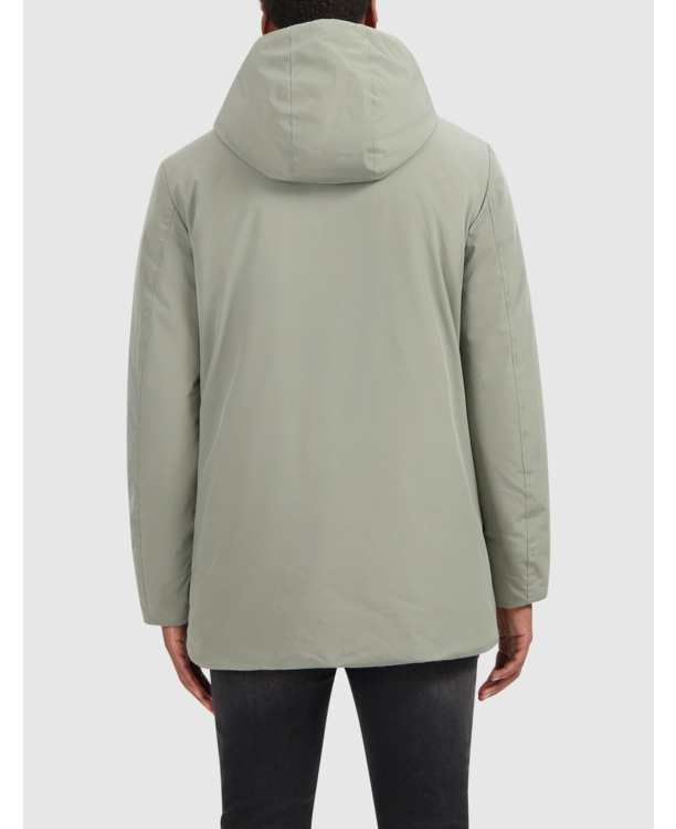 Logo Badge Parka 100% Polyester Mannen