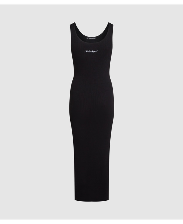 SIGNATURE LONG KNIT DRESS