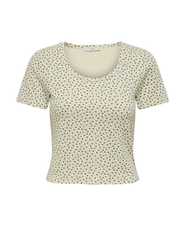 Regular Fit U-Neck Short Sleeves (S/S) Regular fit U-hals top met korte mouwen
