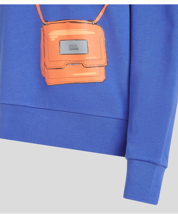 CROSSBODY BAG PRINT SWEATSHIRT