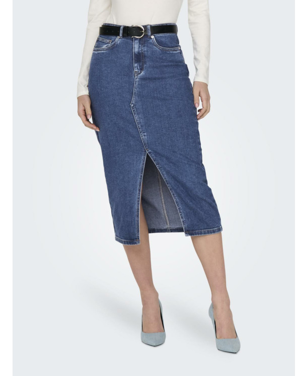 ONLSIRI FRONT SLIT SKIRT DNM GUA NOOS