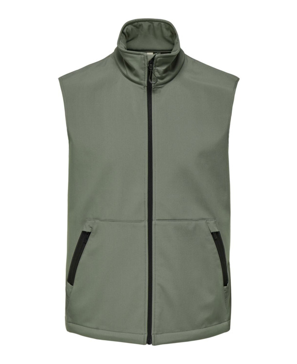 Hoge hals Mouwloos (S/L) Heren