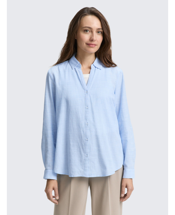 Regular fit blouse van katoen