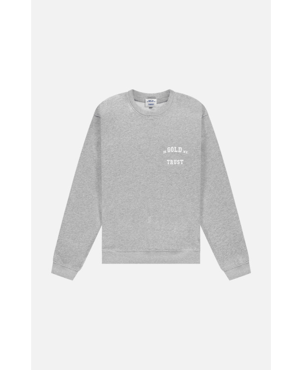 De Out Sweater Grijs Melange Unisex