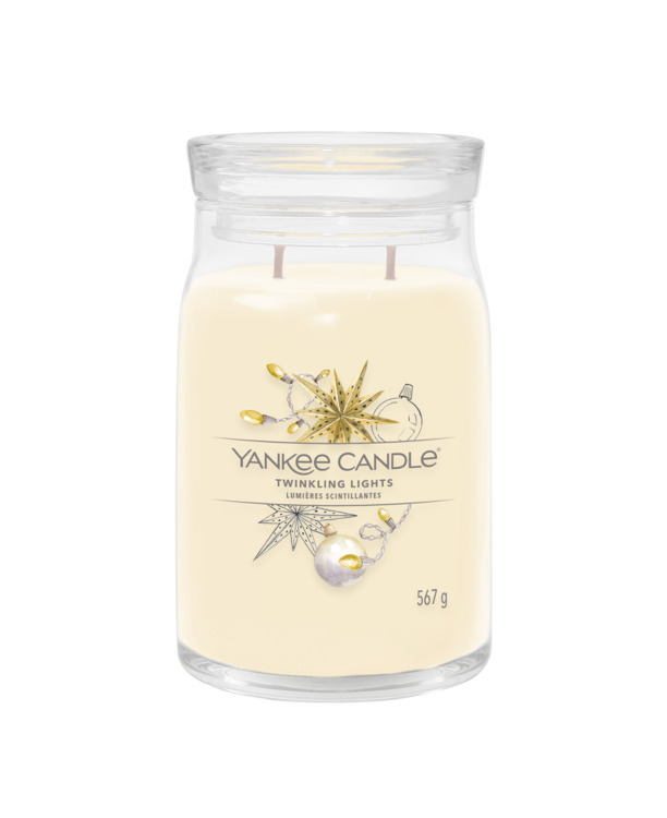 Yankee Candle Twinkling Lights kenmerkende middelgrote pot