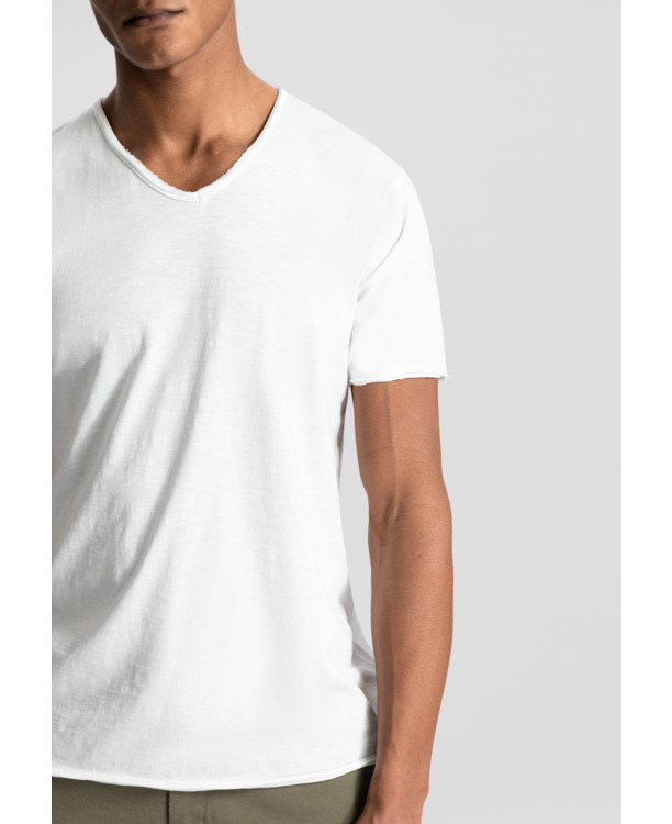 Basic Round Neck Tee Slub Jersey