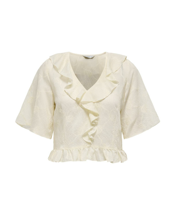 Regular Fit V-Neck Short Sleeves (S/S) Stijlvolle vrouwelijke top met V-hals ontwerp