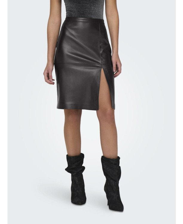 ONLOLINE FAUX LEATHER SKIRT OTW NOOS
