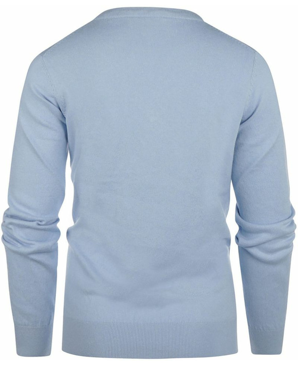 Steppin' Out Trui Cashmere Dames V-hals Lichtblauw