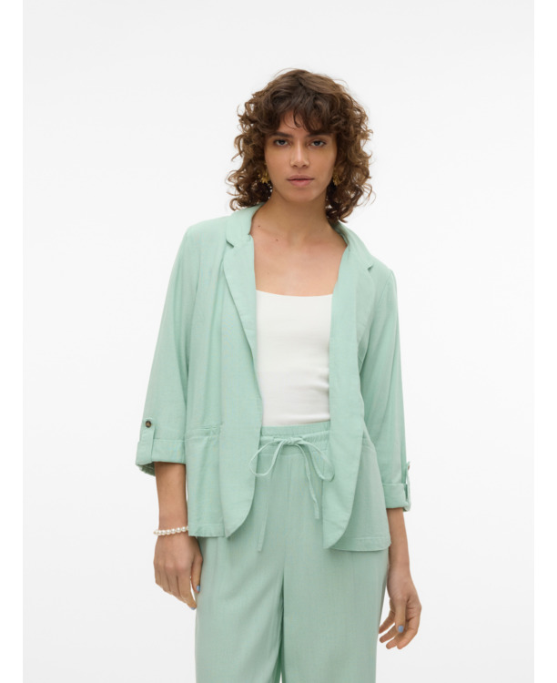 VMJESMILO 3/4 LOOSE BLAZER WVN GA N
