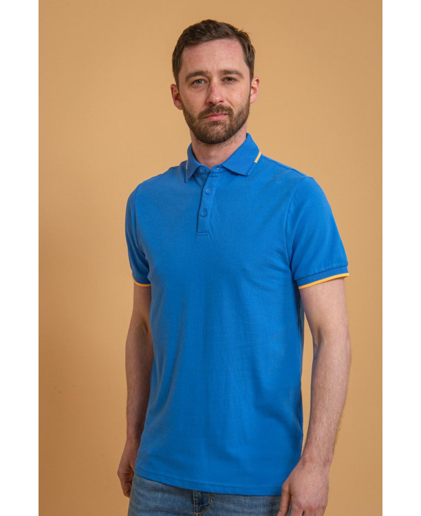 Suitable Fluo B Polo Blauw