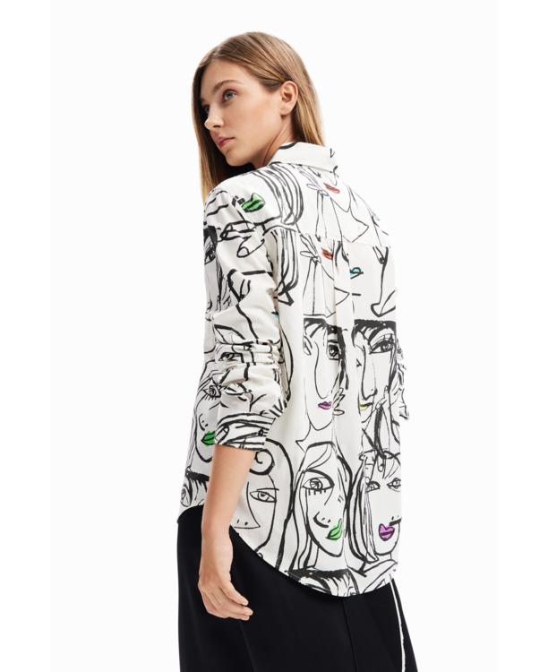 VERONA SHIRT MET LANGE MOUWEN