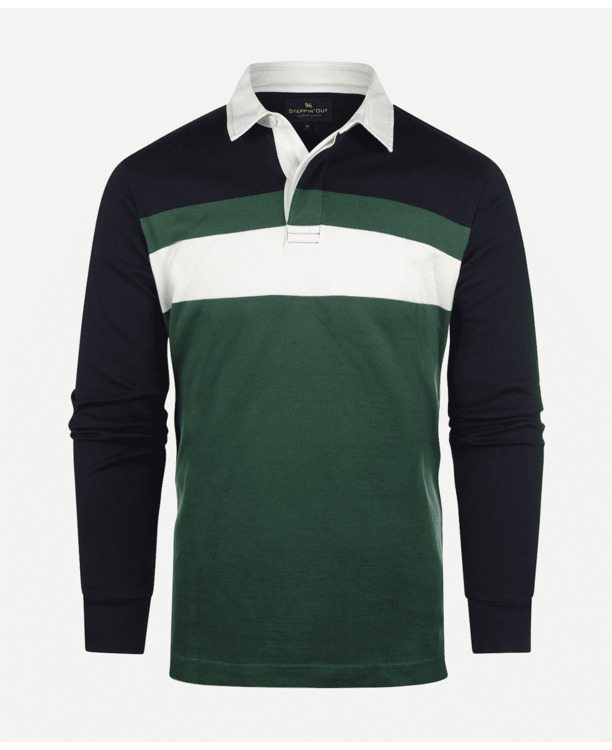 Rugby Striped Panel Shirt