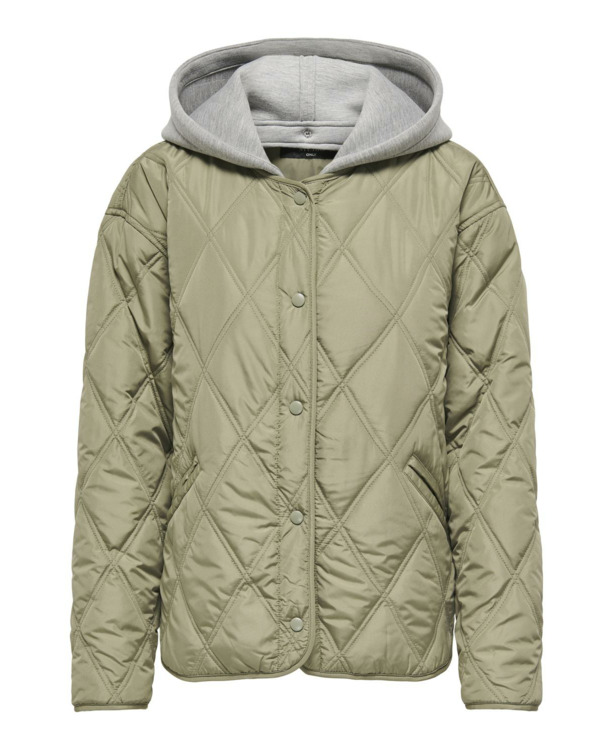 Hood Long Sleeves (L/S) OUTERWEAR Gewatteerde jas met zakken aan de voorkant en lange mouwen