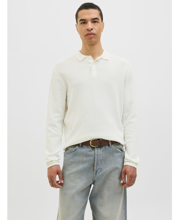 JJEGEORGE KNIT POLO LS SN