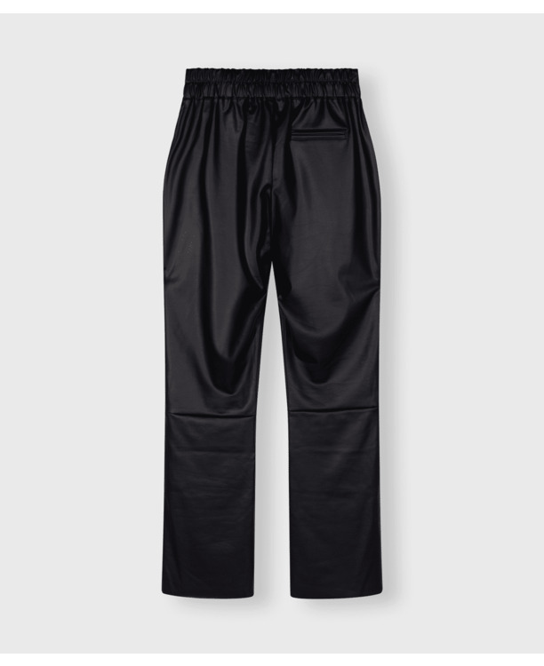 10DAYS Dames leren look wijde broek polyester elastaan