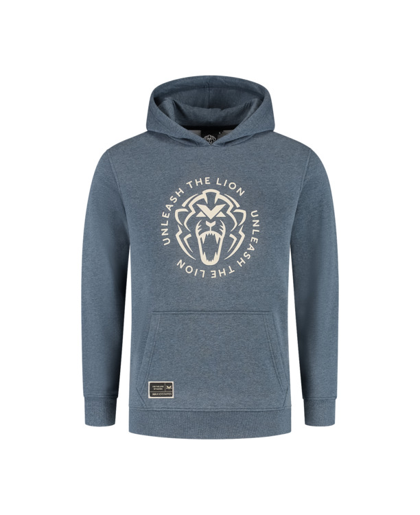 Hoodie - Heather Blue - Unleash The Lion